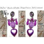 Perles Daggers en verre 5x16 mm - Transparent Constellation Blue x25