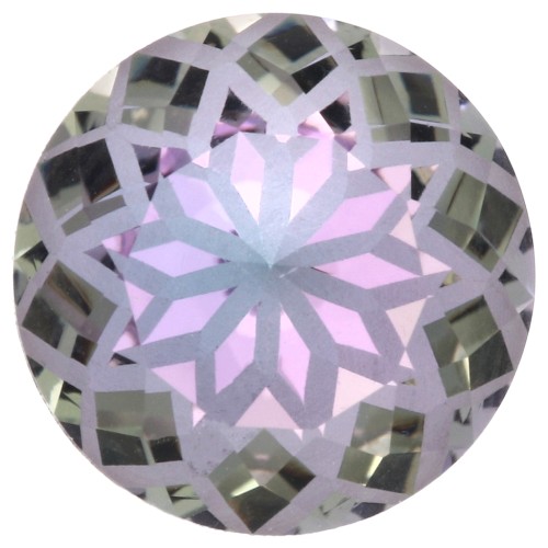 Cabochon rond Aurora A1088L Lotus 10 mm - Crystal Vitrail Light x1