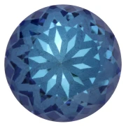 Cabochon rond Aurora A1088L Lotus 10 mm - Crystal Bermuda Blue x1
