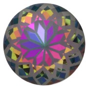 Cabochon rond Aurora A1088L Lotus 10 mm - Crystal Volcano x1