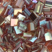 Miyuki Tila Beads 5x5x1.9 mm TL-55019 - Crystal Brown Rainbow x10g|raw }}