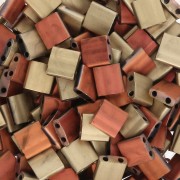 Miyuki Tila Beads 5x5x1.9 mm TL-55046 - Black California Gold Rush Mat x10g|raw }}