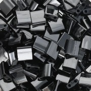Miyuki Tila Beads 5x5x1.9 mm TL-55096 - Black Vacuum Hematite Full x10g|raw }}