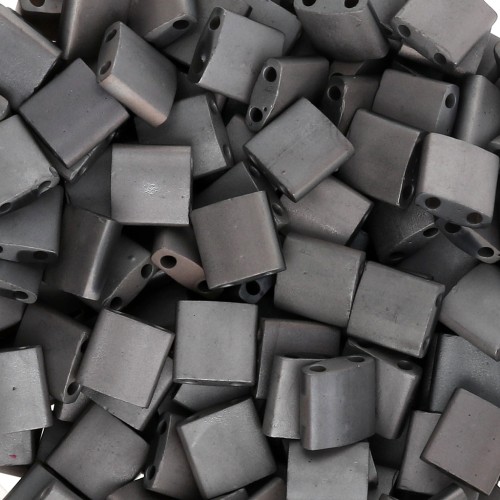 Miyuki Tila Beads 5x5x1.9 mm TL-55105 - Crystal Chrome Full Mat x10g