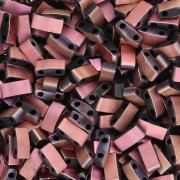 Miyuki Half Tila Beads 5x2.3x1.9mm HTL-55115 - Black Capri Rose Full Mat x10g|raw }}