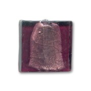 Perles carrés feuille d'argent 20 mm Amethyst x4|raw }}