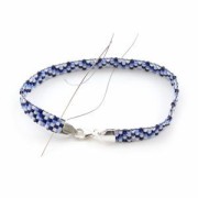 Fermoir mousqueton 11 mm pour Miyuki 11/0 4 rangs - Argent 925 x1