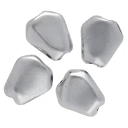 Perle nuggets irrégulière 13x11 mm - Argenté vieilli x1