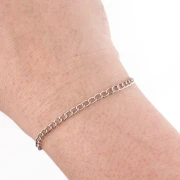 Chaîne maille Rombo 3 mm - Acier inoxydable 316L x1m