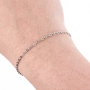 Chaîne maille Forçat limée 1.9 mm - Acier inoxydable 316L x1m