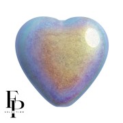 Perle coeur en verre 16x15 mm - Opaque Sky Blue AB x1|raw }}