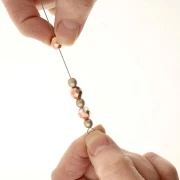 Aiguille à perler 17 cm avec chas en crochet x1