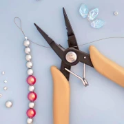 Pince bijoux multifonction 4 en 1 à ressort 14 cm - Beige x1