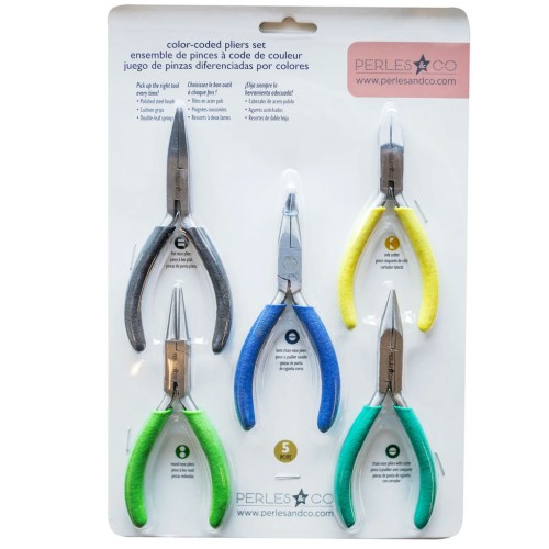 Kit de 5 Pinces à bijoux de qualité professionnelle