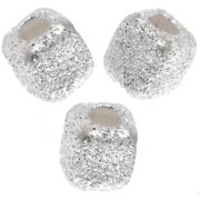 Perles cubes diamantés 3 mm - Argent 925 x10|raw }}