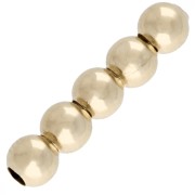 Perles rondes 3 mm avec gros trous - Gold filled light (or laminé) x10|raw }}
