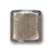 Perles carrés feuille d'argent 20 mm Black Diamond x4