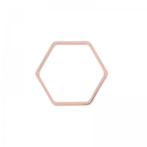 Intercalaires nid d'abeille 11 mm doré rose HQ x4