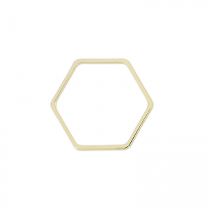 Intercalaires nid d'abeille 11 mm light gold HQ x4