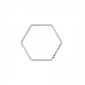 Intercalaires nid d'abeille 11 mm rhodié x4