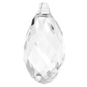 Goutte PureCrystal 6010 17x8.5 mm - Crystal Silver Shade x1