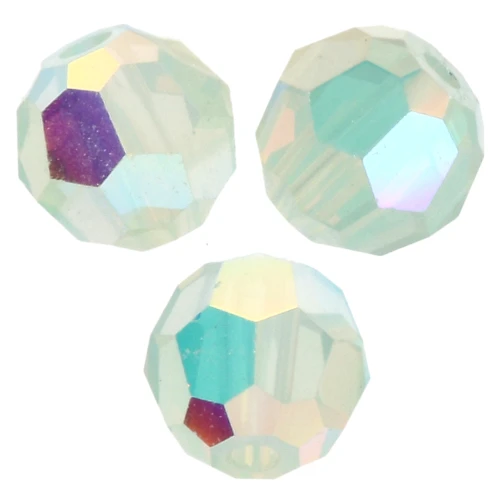 Perles rondes PureCrystal 5000 4 mm - Chrysolite Opal AB 2X x20