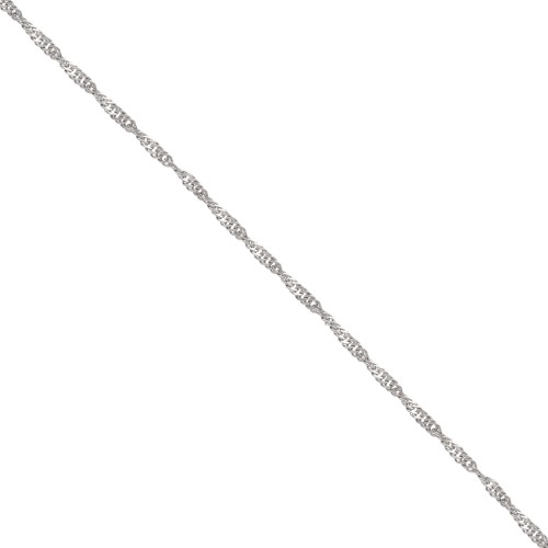 Chaîne maille singapour 2 mm - Acier inoxydable 316L x50 cm