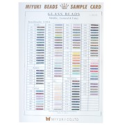 Perles - Nuancier Miyuki Rocailles 11/0 - Sample Card (n°853/R) Metallic, Lustered & Fancy Nuancier Miyuki Rocailles 11/0 - Sample Card (n°853/R) Metallic, Lustered & Fancy