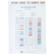 Perles - Nuancier Miyuki Rocailles 6/0 8/0 11/0 et 15/0 Sample Card (n°867/R) Colord Lined Nuancier Miyuki Rocailles 6/0 8/0 11/0 et 15/0 Sample Card (n°867/R) Colord Lined