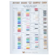 Nuancier Miyuki Rocailles 8/0 (n°865/R/1-2) - Planches 1 et 2