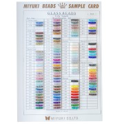 Nuancier Miyuki Rocailles 6/0 (n°866/R/1-3) - Planches 1 - 2 et 3