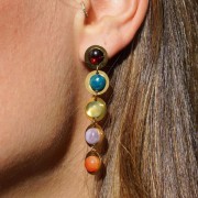 Clous d'oreilles ronds lisses 12 mm - Acier inoxydable 316L x2