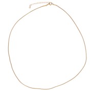 Collier maille serpentine 1.3 mm - Acier inoxydable 304L Doré x43cm|raw }}
