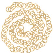 Anneaux ouverts 5x0.7 mm - Acier inoxydable 304L Doré x10