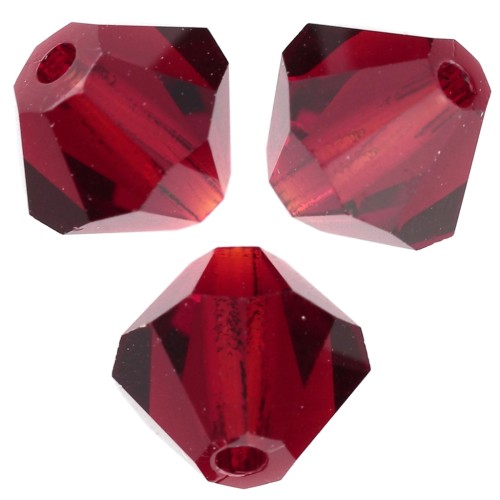 Perles toupies Preciosa - Rondelle Bead 4 mm - Vivid Siam x30
