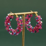 Perles toupies Preciosa - Rondelle Bead 4 mm - Vivid Siam AB x30