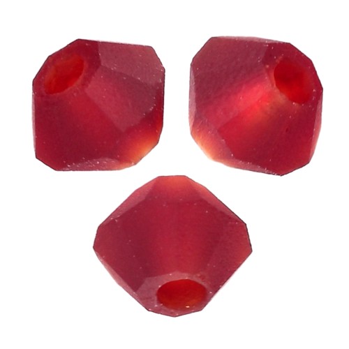 Perles toupies Preciosa - Rondelle Bead 3 mm - Vivid Siam Matt x30