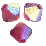 Perles toupies Preciosa - Rondelle Bead 5 mm - Vivid Siam AB Matt x12|raw }}