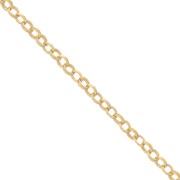 Chaîne double maille Forçat ronde 1.6 mm en Gold filled (or laminé)  x 50cm