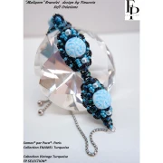 Perles en verre Samos® par Puca® 5x7 mm - Enamel Blue x10g