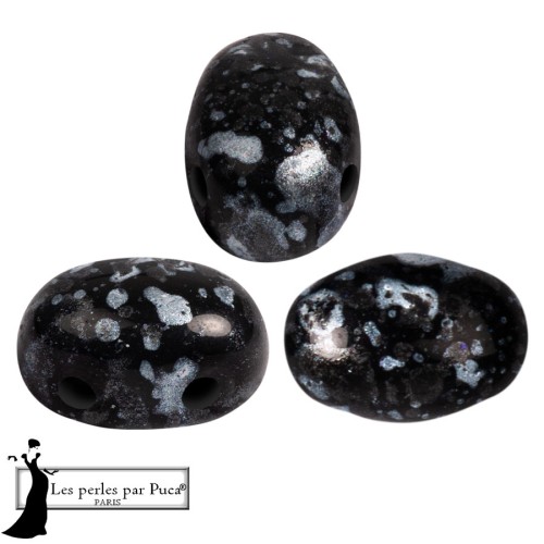 Perles en verre Samos® par Puca® 5x7 mm - Enamel Grey x10g