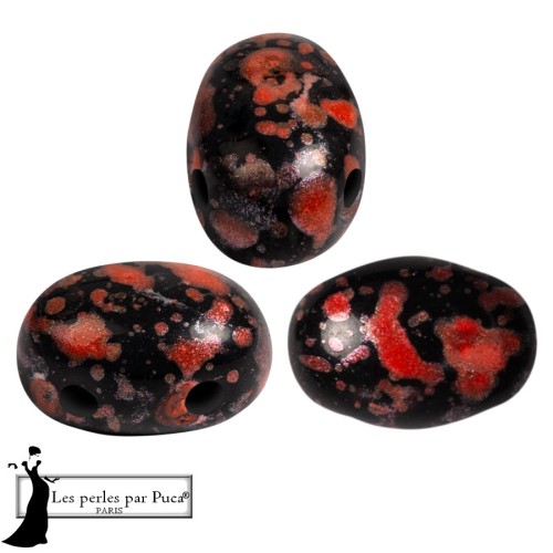 Perles en verre Samos® par Puca® 5x7 mm - Enamel Red x10g