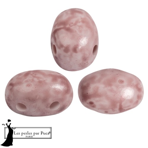 Perles en verre Samos® par Puca® 5x7 mm - Mishmash Topaz x10g