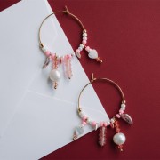 Preciosa Perles rocailles 8/0 3 mm - Mix Rose - Blanc - Bleu x20g