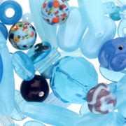 Assortiment de perles de bohème - Mix Light Blue x50g|raw }}