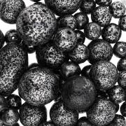 Assortiment de perles de bohème - Mix Silver Metallic x50g