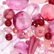 Assortiment de perles de bohème - Mix Pink x50g|raw }}