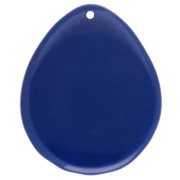 Pendentif coquillage 44x37 mm en résine - Bleu foncé x1
