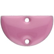 Demi-lune - Intercalaires en métal - demi-lune - 2 trous résine époxy 10x17 mm - Lilas x6 Intercalaires en métal - demi-lune - 2 trous résine époxy 10x17 mm - Lilas x6