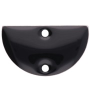 Demi-lune - Intercalaires en métal - demi-lune - 2 trous résine époxy 10x17 mm - Noir x6 Intercalaires en métal - demi-lune - 2 trous résine époxy 10x17 mm - Noir x6